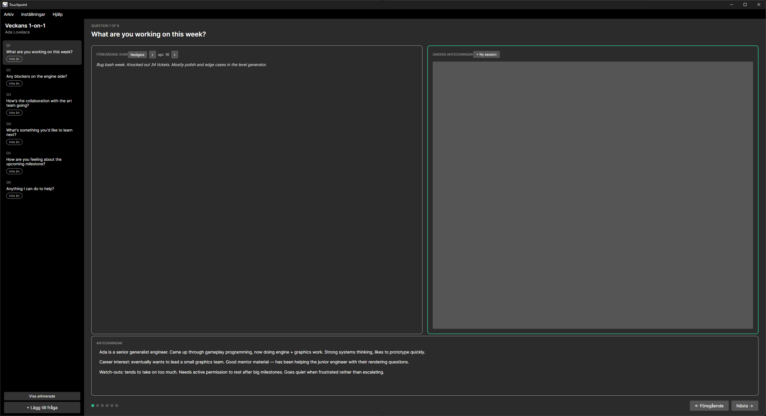 Touchpoint screenshot